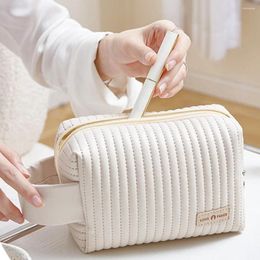 Storage Bags PU Makeup Pouch Women Waterproof Bathroom Make Up Cases Toiletry Kit Multifunction Travel Cosmetic Bag Portable