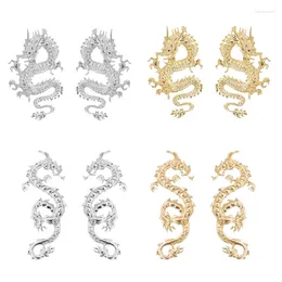 Stud Earrings Exquisite Craftsmanship Ear Pendants Vintage Dragon Drop Earring Alloy Material Unique Gothic Jewelry For Women Girl