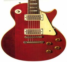 Custom Shop Lucy Signature Red Crimson Vintage Electric Guitar Gold Grover Tuners Block MOP Fingerboard Inlay Gold Hardware White 8058486