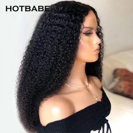 250 Density Afro Kinky Curly Wig 13x4/13x6 HD Transparent Lace Frontal Wig Curly Human Hair Wig Brazilian 5x5 Lace Closure Wig