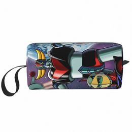 travel Grendizer Goldrake UFO Robot Toiletry Bag Cute Anime Manga Makeup Cosmetic Organiser Women Beauty Storage Dopp Kit Box o83P#