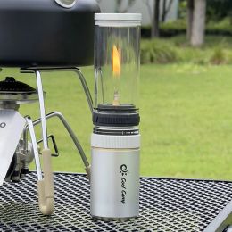 Tools Camping Lantern GasLight Lantern Outdoor Propane Isobutane Fuel Lights For Camping Hiking Backpacking Romantic Ambiance Gas Lamp
