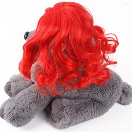 Dog Apparel Wig For Dogs/cats Attractive Wavy Pet Comfortable Cosplay Headdress Dogs Cats Non-deformation Cute Pets