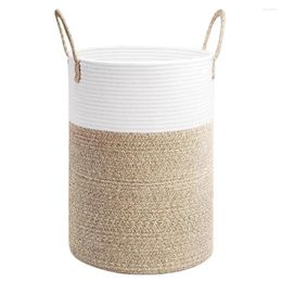 Laundry Bags Cotton Rope Basket Clothes Large-capacity Woven For Home Bathroom Bedroom Storage Of Dirty