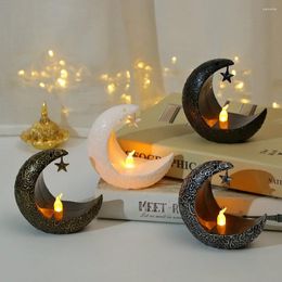 Candle Holders Starry Moon Led Electronic Light Ramadan Festival Decoration Luminescent Night Lights Lantern