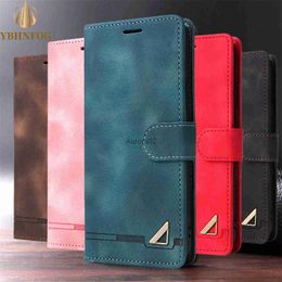 Cell Phone Cases Leather Flip Case For Samsung Galaxy S8 S9 Plus S10E S20 S21 FE S22 S23 Ultra Note 8 9 10 20 Wallet Bracket Cover yq240330