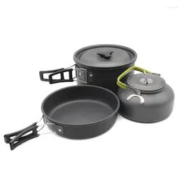 Cookware Sets Camping Pot Firewood Stove With Accessories Outdoor Cooking Picnic Pan Set Kit