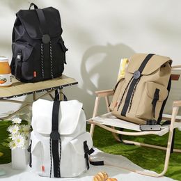 Mixi New 16'' Laptop Backpack Men Waterproof Lightweight Casual Travel School Bags Women Outdoors Rucksack 17 Inch White M5228