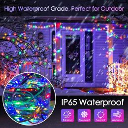 5-30M RGB IC LED Fairy String Lights With App One To One Control USB Powered Festival Party Garland Light For Indoor And Outdoor