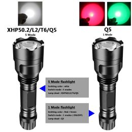 Super Bright LED Flashlight XHP50.2 Lamp 5 Lighting Modes Led Torch Tactical Light Use 18650 Recharge Battery For Riding Camping