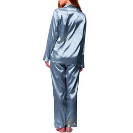 Pajamas For Women Winter Long sleeves Sleepwear Sexy Lingerie Satin Pajama Sets Female Night Clothes Silk Pyjamas Loungewear New