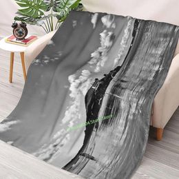 Blankets Burgh Island Throw Blanket 3D Printed Sofa Bedroom Decorative Children Adult Christmas Gift