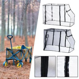 Tools Outdoor Cart Rain Cover Mesh Net Cover For Beach Folding Stroller Picnic Waggon Stroller Cart Waterproof Cover Camping Accessorie