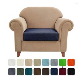 Chair Covers 1PC Ivor Plaid Stretch Sofa Cushion Cover