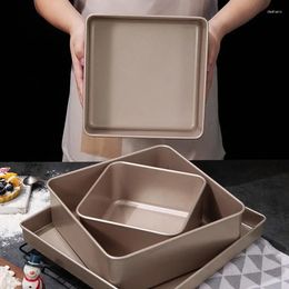 Baking Tools Square Carbon Steel Cake Bakeware Mould Non-stick Biscuit Pastry Pan Bread Pizza Pies Food Oven Tray Kitchen Cooking Plate