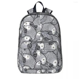 Backpack African Grey Parrots Backpacks Boys Girls Bookbag Students School Bags Cartoon Kids Rucksack Laptop Shoulder Bag