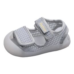 Summer Baby Toddler Kids Sandals for Girls Boys Slip-On Mesh Casual Beach Shoes Children Lightweight Breathable Flat Sandals