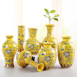 Vases Ceramic Blue And White Porcelain Bottles Hydroponic Vase Flower Arrangement Device Living Room Home Decoration Desk
