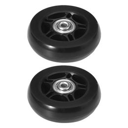 2/4PCS Luggage Wheels 40/50/60mm Rubber Casters Mute Trolley Case Wheels Replacement Axles Suitcase Wheel Parts For Furniture