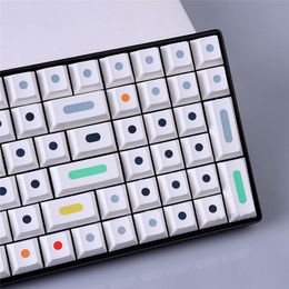 GMK Cherry Profile V2 Dots PBT Keycap PC Gamer Mechanical Keyboard Custom White Keycap Alice80 2.25U 2.75U 7U Spacebar MX Switch