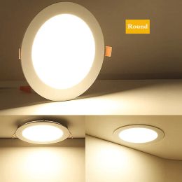 LED Panel Light 3W 6W 9W 12W 15W 18W 25W Recessed Energy saving Ceiling LED Downlight Indoor Spot Light AC110V 220V Driver Incl