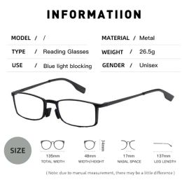 Newest Slim Anti-blue Light Reading Glasses with Pen Clip Tube Case for Men Women Portable Compact Eyeglasses Strength +1.0~+4.0