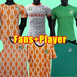 Player Fans 2023 2024 Soccer Jerseys Cote d Ivoire ivory coast PEPE ZAHA HALLER KESSIE BAILLY BOLY national team home away 23 24 football shirts vest