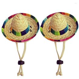 Dog Apparel Dogs Sombrero Hat Sun Party Hats For Mexican Style And Cats Funny Costume