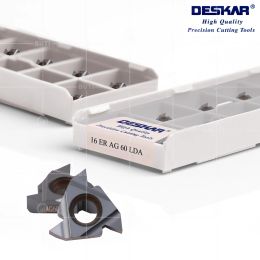 DESKAR 100% Original 16ER 16IR A55 G55 AG55 A60 G60 AG60 LDA LDC Threading Cutter Cutting Turning Tools Carbide Inserts CNC Tool