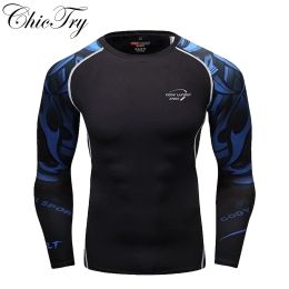 Separates Men's Swim T Shirt Rash Guard Long Sleeves UPF 50+ UV Sun Protection Beachwear Compression Surfing Diving Wetsuit Tops Swimwear