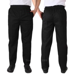 Adult Chef Uniform Loose Trousers for Mens Food Service Stripe Work Wear Kitchen Restaurant Uniform Cook Pant M-4XL Bottoms