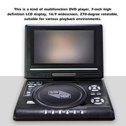 7.8 Inch TV Home Car DVD Player 16:9 Widescreen Portable 800mAH VCD CD MP3 HD Media-Player USB SD Cards RCA Cable Game