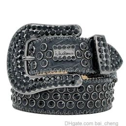 Belts Men 2023 Women Bb Simon Belt Luxury Designer Belt Retro Needle BeltS 20 Color Crystal diamond