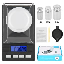 &equipments 10g/20g/50g/100g Mini Portable Electronic Digital Scale 0.001g High Precision Pocket Jewellery Diamond Gem Weight Balance Scales