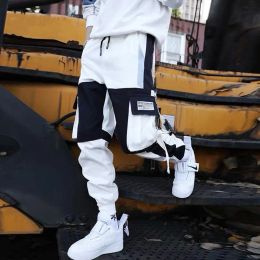 Мужчины бегут грузовые брюки для технической одежды мешковатые брюки тактические мужские спортивные костюмы 2023 Харремы для мальчиков для мальчиков