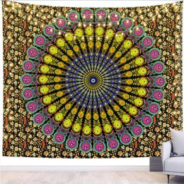 Tapestries Mandala Tapestry Abstract Hanging Painting Bohemia Bedroom Wall Cloth Dormitory Background Bedside Decor