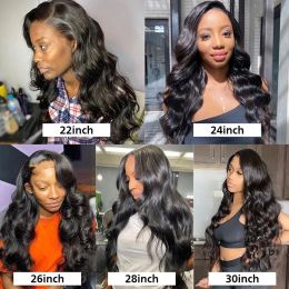 Wiggogo 30 40 Inch 13X6 Hd Lace Frontal Wig 13X4 Hd Lace Wigs Human Hair Loose Wave Body Wave Lace Front Wig 5X5 Closure Wigs