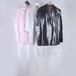 Storage Bags 100pcs 10 Wire 60x100cm Closet Garment Bag Clothing Dust Cover Dustproof Hanging Clothes Suit Dress Jacket