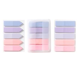 Office Sticky Notes Index Flags Novelty Morandi Color Memo Pad Tab Strip Key Points Label Bookmark Office Supplies Stationery