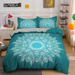 Bedding Sets Mandala Duvet Cover Set King Soft Comforter With 1/2pcs Pillow Shams For Kids Adults Microfiber Quilt