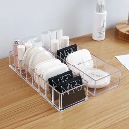 Transparent Acrylic Cosmetics Storage Box Makeup Holder Jewelry Make Up Organizer for Home Acrylic Desktop Storage Boxes Holder