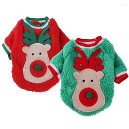 Dog Apparel Christmas Cat Pet Clothes Coral Fleece Sweaters For Dogs Outing Cats