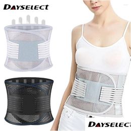 Waist Support Lumbar Belt Back Brace Health Therapy Breathable Spine Corset For Disc Herniation Pain Relief Drop Delivery Sports Outdo Otocy