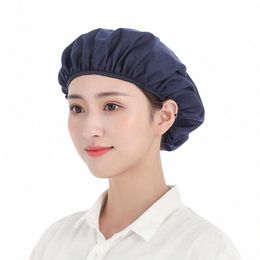 cook Hat and Restaurant Kitchen Hats for Women Workshop Textile Factory Dust Cap Food Electrics Worker Working Mesh Caps t8zI#