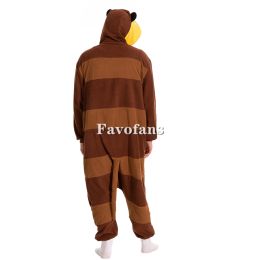 Favofans Animal Kigurumi Adults Opossum Otter Onesies Women Men Pyjamas Halloween Costumes Cosplay Jumpsuit Christmas Gift