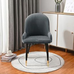 Chair Covers Velvet Back Cover Curved Soft Dining Seat Home Textile Bar Irregular Duckbill