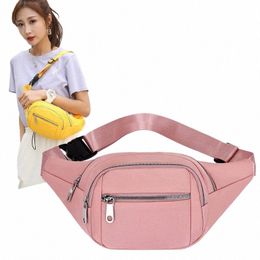 casual Women Waist Bag Chest Bag Multi-Functi Crossbody Pouch Nyl Travel Phe Pouch Female Hip Belt Bags Fanny Pack L9P2#