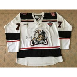 24S Grand Rapids Gryphons Hockey Jersey Embroidery Stitched Customise any number and name 29 Ryan Keller 39 Tyler Bertuzzi 9 tomas Holmstrom 25