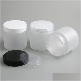 Storage Bottles & Jars 6.66 Oz Frost Large Refillable Pet Plastic Jar With Cap 200Ml 200Cc Empty Cosmetic Containers Pot Shampoo Drop Dhlfh