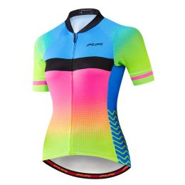 Weimostar 2024 Women Cycling Jersey Short Sleeve Racing Sport MTB Bike Jersey Cycling Shirt Pro Team Bicycle Clothing Maillot
